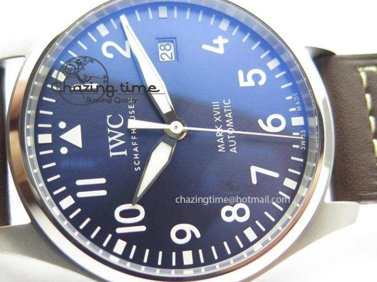 MIROTIME 0403 Mark XVIII Le Petit Prince IW327004 SS Mk Maker Best Edition Blue Dial On Brown Leather Strap A TimelessDesign 7296